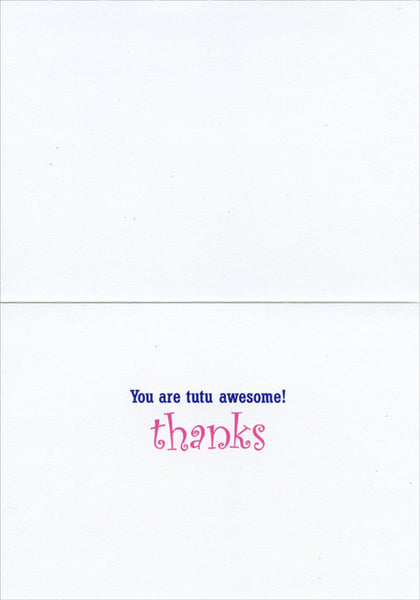 Thank You Greeting Card - Chipmunk Ballerinas