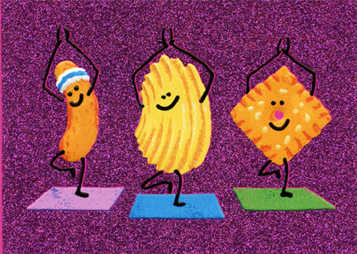 Friendship Greeting Card - Yoga Snacks