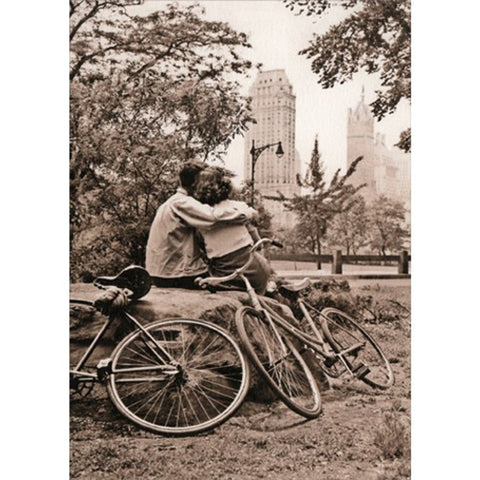 Our Anniversary Greeting Card - Central Park Couple