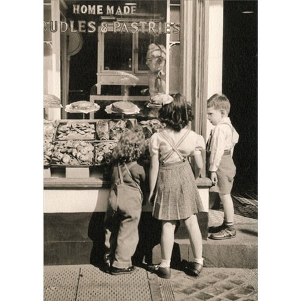 Friendship Greeting Card - Kids at New York Bakery