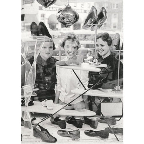 Birthday Greeting Card - Women Shoe Shopping