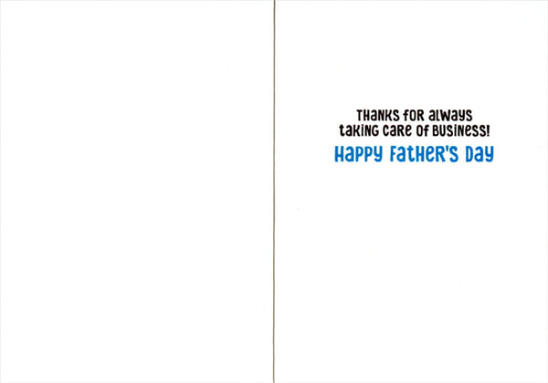 Father's Day Greeting Card - Bear with Toilet Plunger