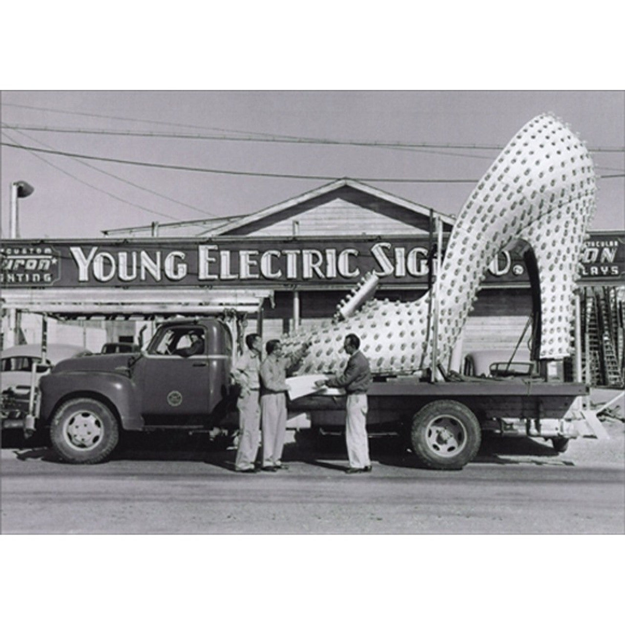 Thank You/ Appreciation Greeting Card - Silver Shoe on Truck