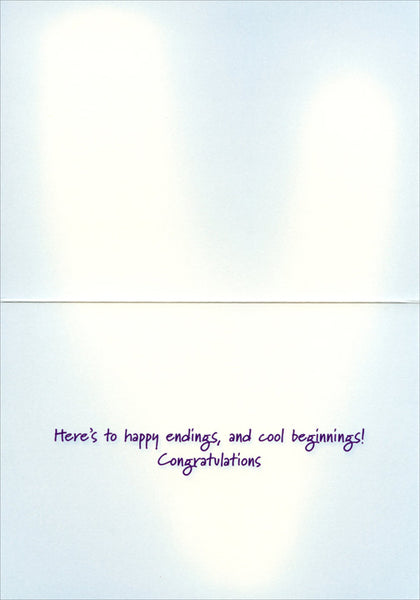 Graduation Greeting Card - Line of Penguin Grads