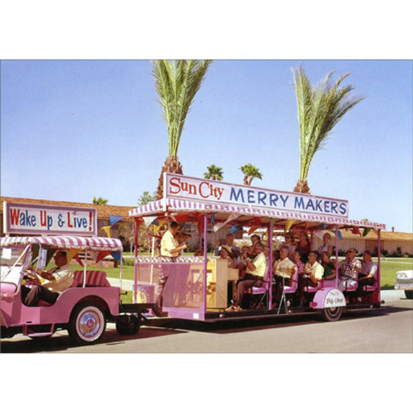 Retirement Greeting Card - Sun City Merry Makers