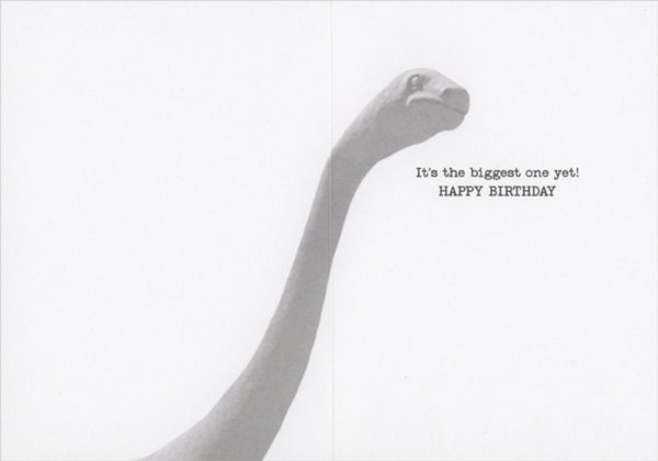 Birthday Greeting Card - Dinosaur Statue