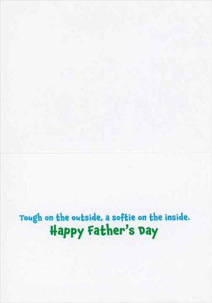 Father's Day Greeting Card - Bulldog Wearing Tank Top