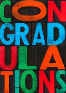 Graduation Greeting Card - CONGRADULATIONS
