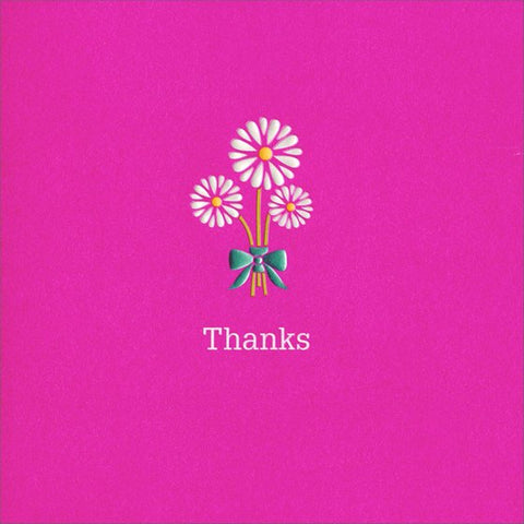 Thank You Greeting Card - Bundle of Daisies