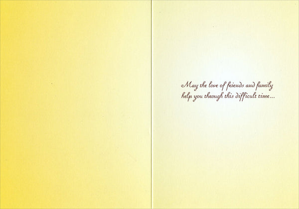 Sympathy Greeting Card - Sunray Forest