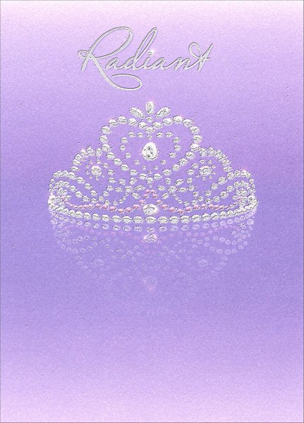 Bridal Shower Greeting Card  - Radiant Crown