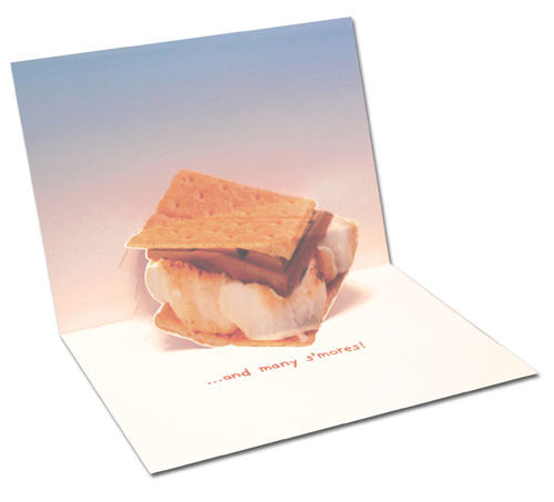Birthday Greeting Card - S'More Dogs - Pop-Up