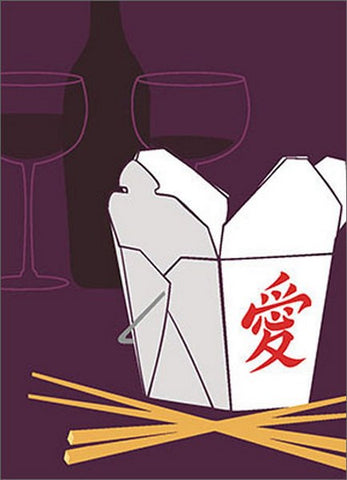 Romance Greeting Card - Take-Out Dinner