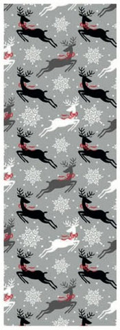 Premium Christmas Wrapping Paper - 35 Sq. Ft. - Contemporary Reindeer