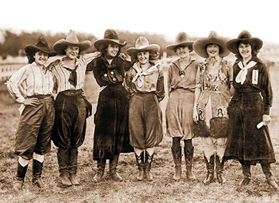 Friendship Greeting Card - Group of Western Cowgirls
