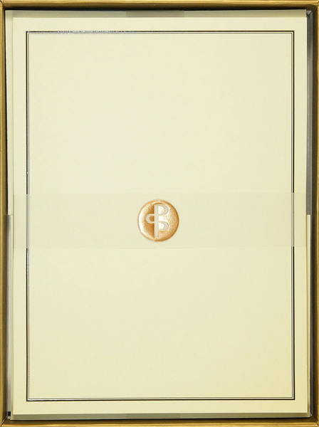 Black & Cream Stationery Set - 24 ct.