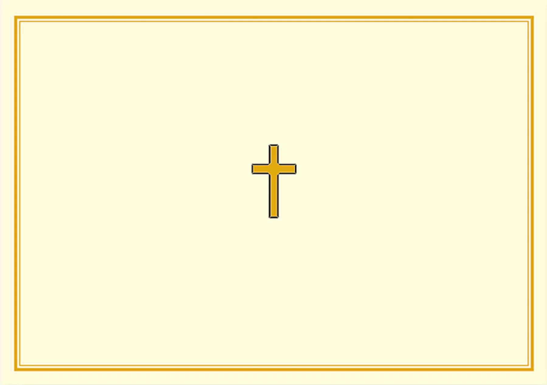 14 ct. Gold Cross Note Cards