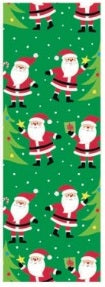 Premium Christmas Wrapping Paper - Santa with Tree 35 Sq. Ft.