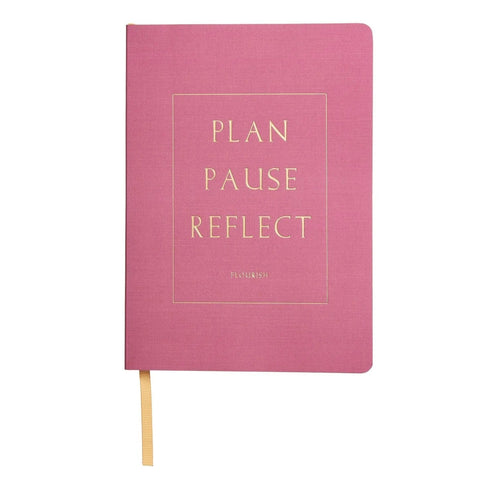 Plan, Pause + Reflect Journal - Fuchsia - Guided Daily Reflection Journal