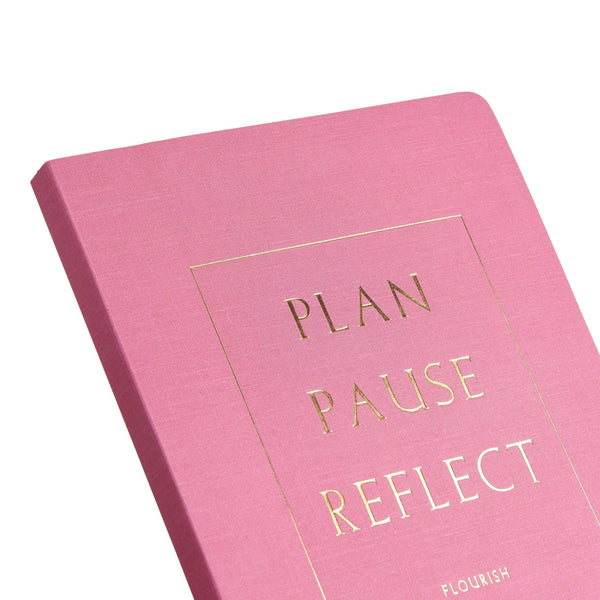 Plan, Pause + Reflect Journal - Fuchsia - Guided Daily Reflection Journal