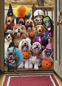 Halloween Greeting Card - Trick or Treat Dogs