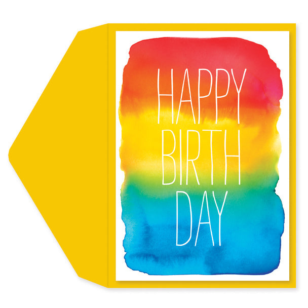 Birthday Greeting Card  - Watercolor Birthday