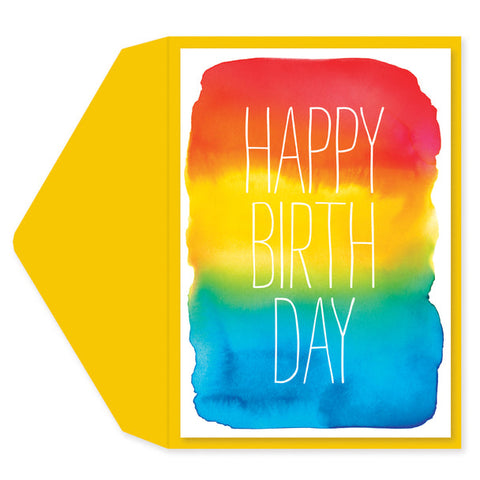 Birthday Greeting Card  - Watercolor Birthday
