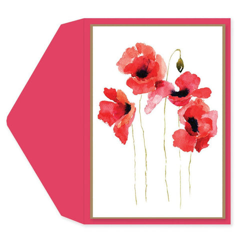 Blank Greeting Card - Painted Petals