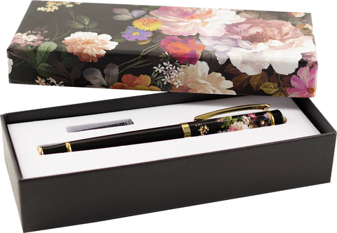 Midnight Floral Fountain Pen with Gift Box