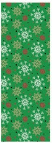 Folk Christmas Wrapping Paper - Festive Snowflakes 25 Sq. Ft.