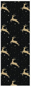 Premium Christmas Wrapping Paper - Golden Reindeer 30 Sq. Ft.