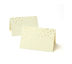 Gold dots Place Cards - 50 ct.