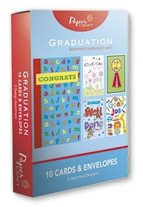 grad card pack Papercraft Value Pack Graduation Card Set (Style B)