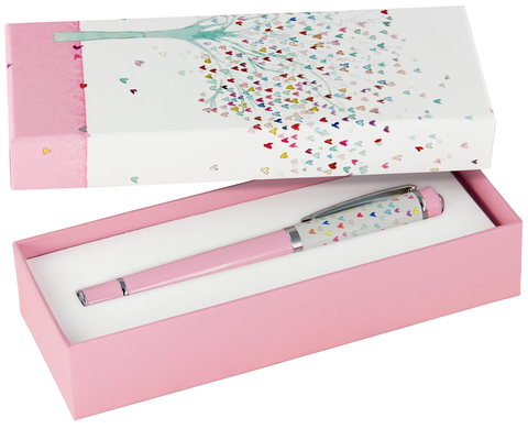 Tree of Hearts Roller Ball Pen with Gift Box