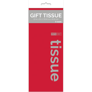 Gift Tissue - Red Tissue Paper - 8 ct