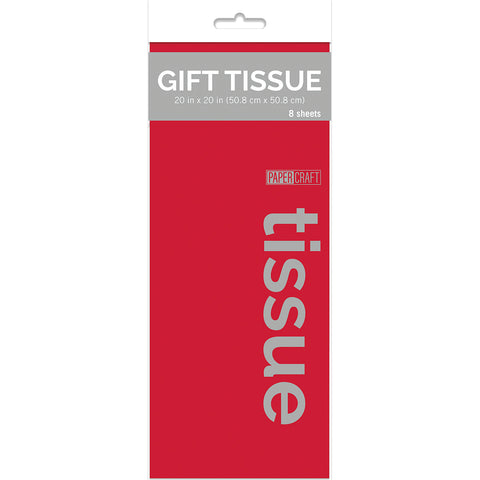 Gift Tissue - Red Tissue Paper - 8 ct
