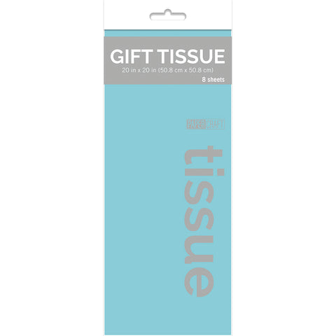 Gift Tissue - Light Blue Tissue Paper - 8 ct