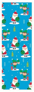 Premium Christmas Wrapping Paper - Santa and Elves 35 Sq. Ft.