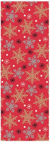 Premium Christmas Wrapping Paper - Kraft and Foil Snowflakes 15 Sq. Ft.