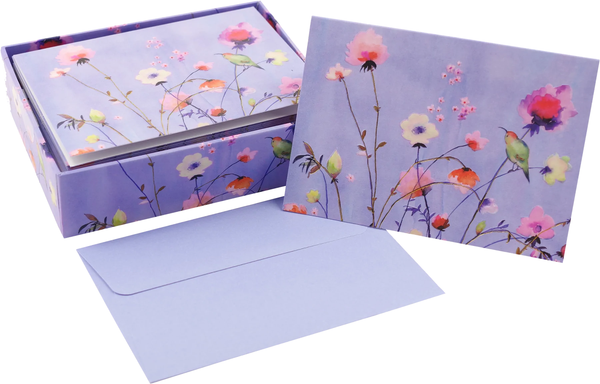 14 ct. Lavender Wildflowers Note Cards