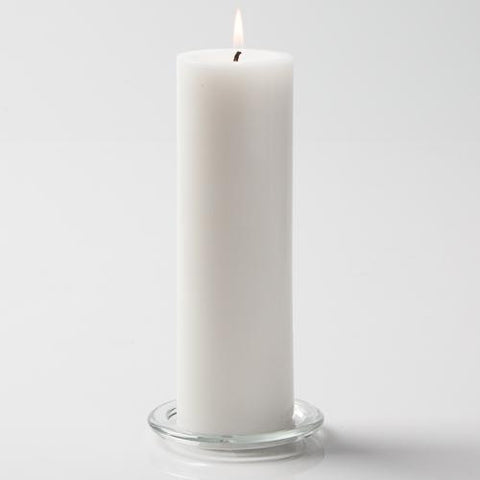 3" x 9" Pillar Candles White/Ivory