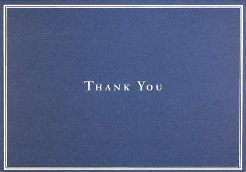 14 ct. Navy Blue Thank You Notes