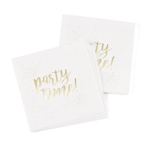 Party Time Beverage Napkins - 50 count