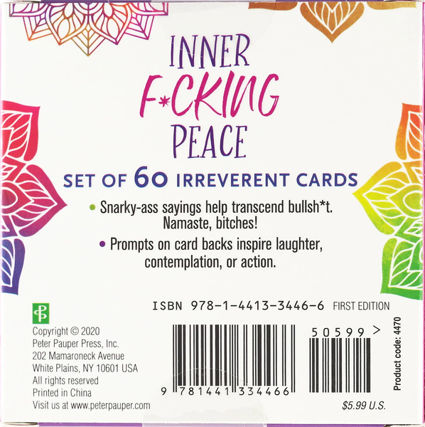 Inner F*cking Peace - Set of 60 Cards