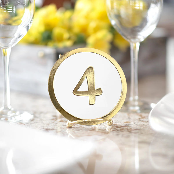Gold Table Number Cards 40ct.
