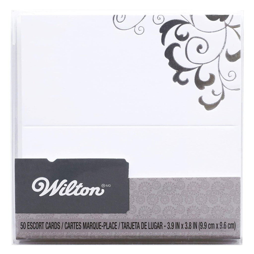 Place Cards - Black and White - 50 Count