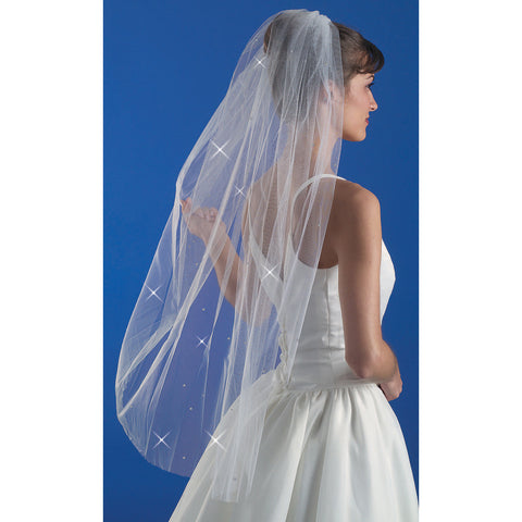Rhinestone Bridal Veil