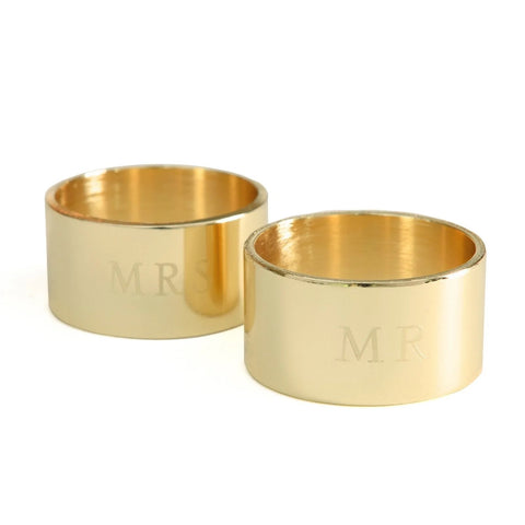 Mr. and Mrs. Napkin Rings - 2 ct.