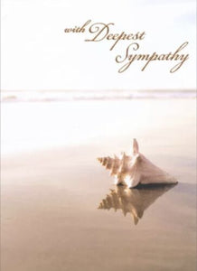 Sympathy Greeting Card - Sea Shell