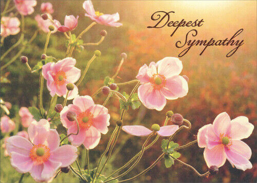 Sympathy Greeting Card - Japanese Wildflowers